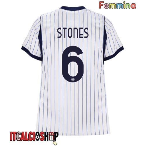 Inter Milan John Stones #6 Seconda Maglia Femmina 2026-27 Manica Corta